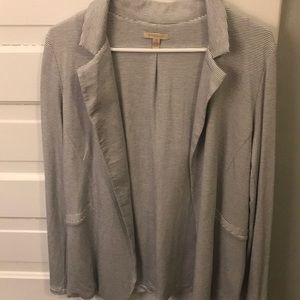 Anthropology Bordeaux S Cotton Blazer/ Cardigan